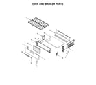 Amana AGR4230BAB2 oven and broiler parts diagram