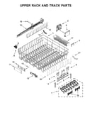 Upper rack and track parts