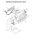 Controls and water inlet parts