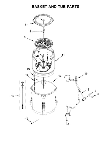 Basket and tub parts