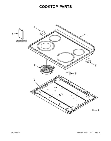 Cooktop parts
