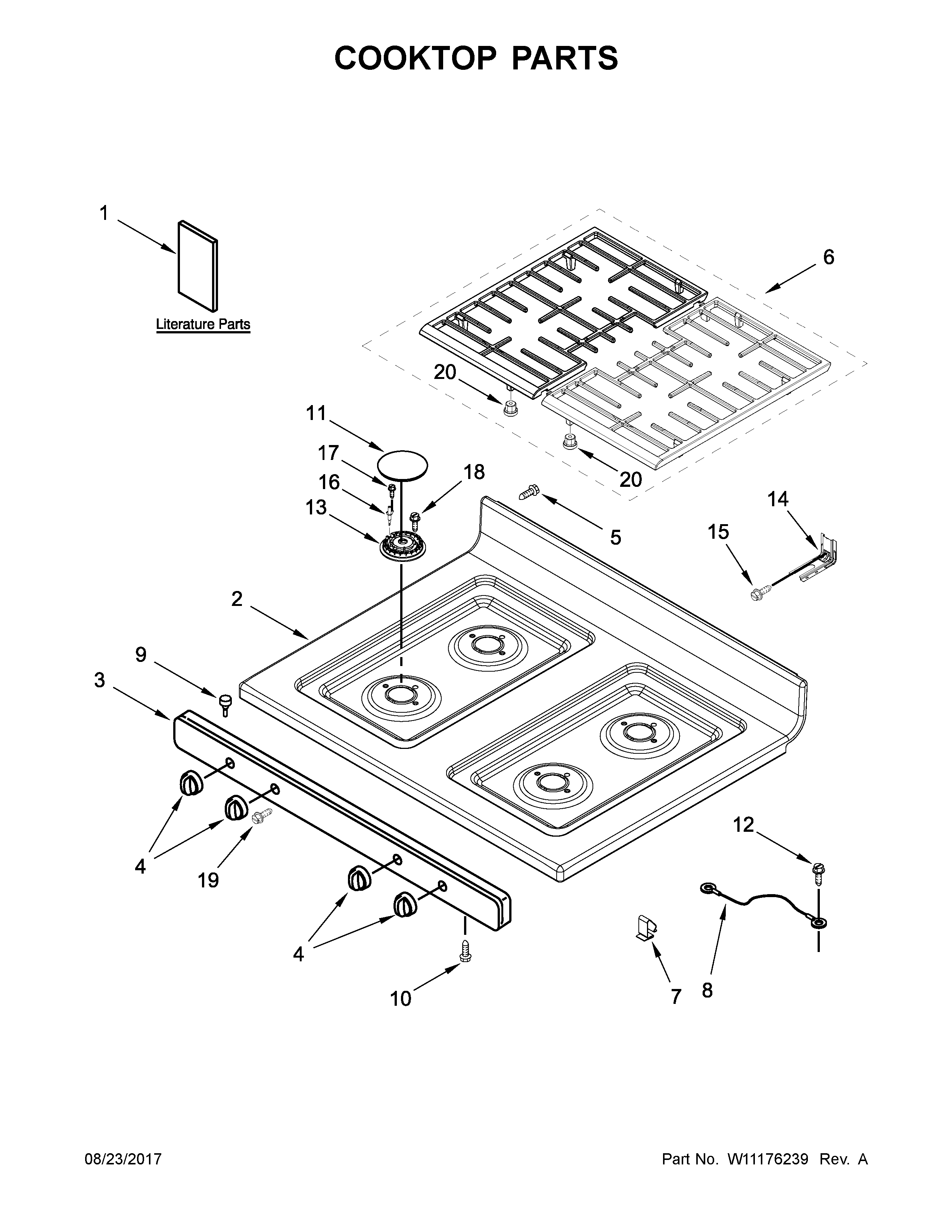 COOKTOP PARTS