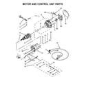 KitchenAid KSM88RBQ2IC0 motor and control unit parts diagram