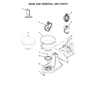 KitchenAid KSM88RBQ2CU0 base and pedestal unit parts diagram