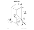 Amana AZF33X18DW01 cabinet parts diagram