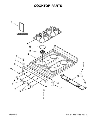 Cooktop parts