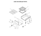 Amana AGG222VDW3 oven and broiler parts diagram