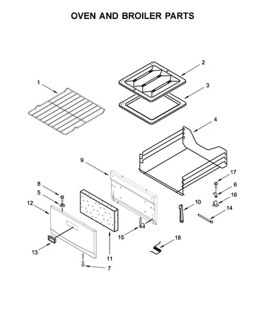 Oven and broiler parts