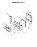 Oven door parts