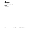 Amana AGR4230BAB3 cover sheet diagram