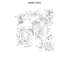 Maytag YMED5500FW1 cabinet parts diagram