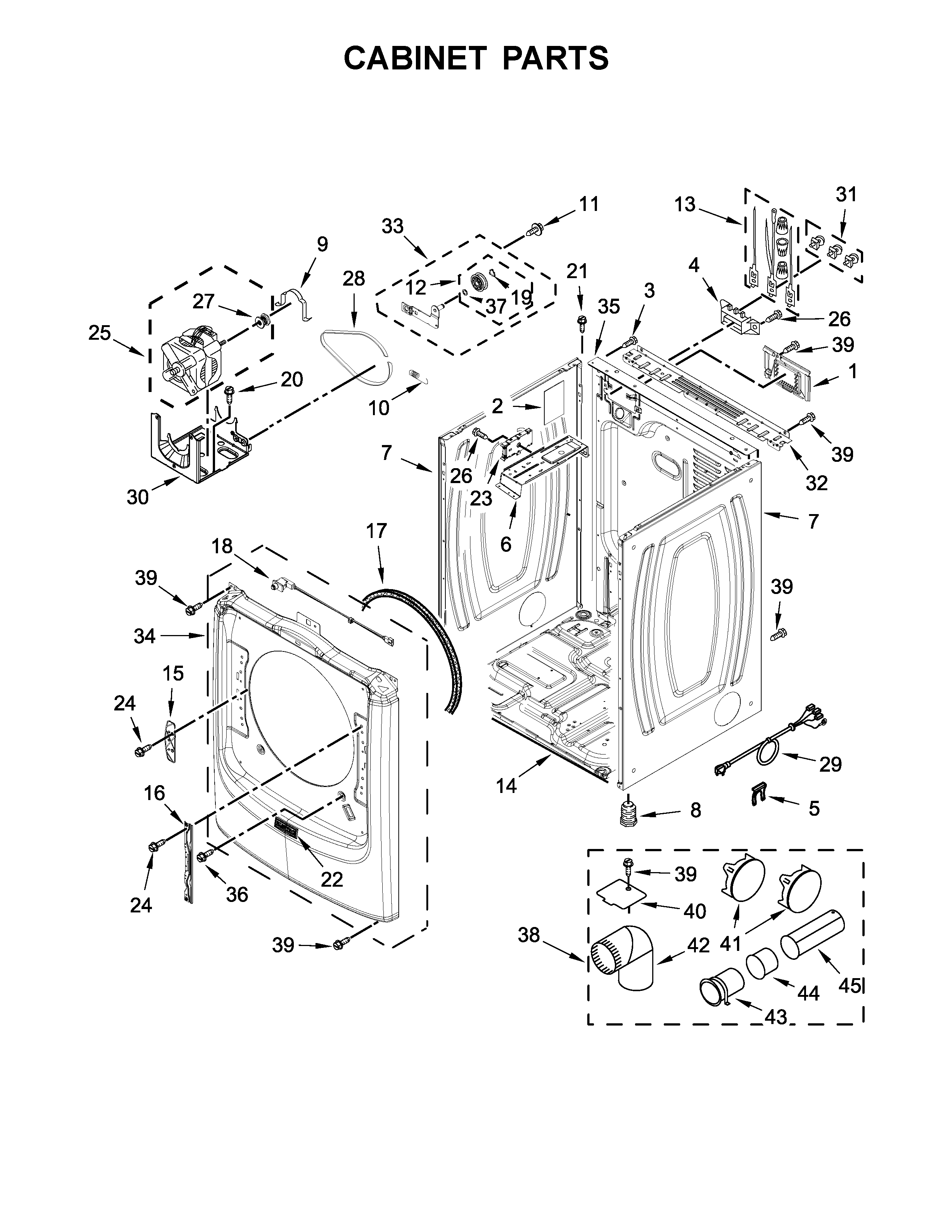 Cabinet parts