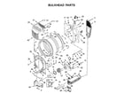 Maytag YMED5500FC1 bulkhead parts diagram