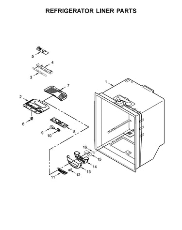 Refrigerator liner parts