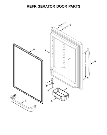 Refrigerator door parts