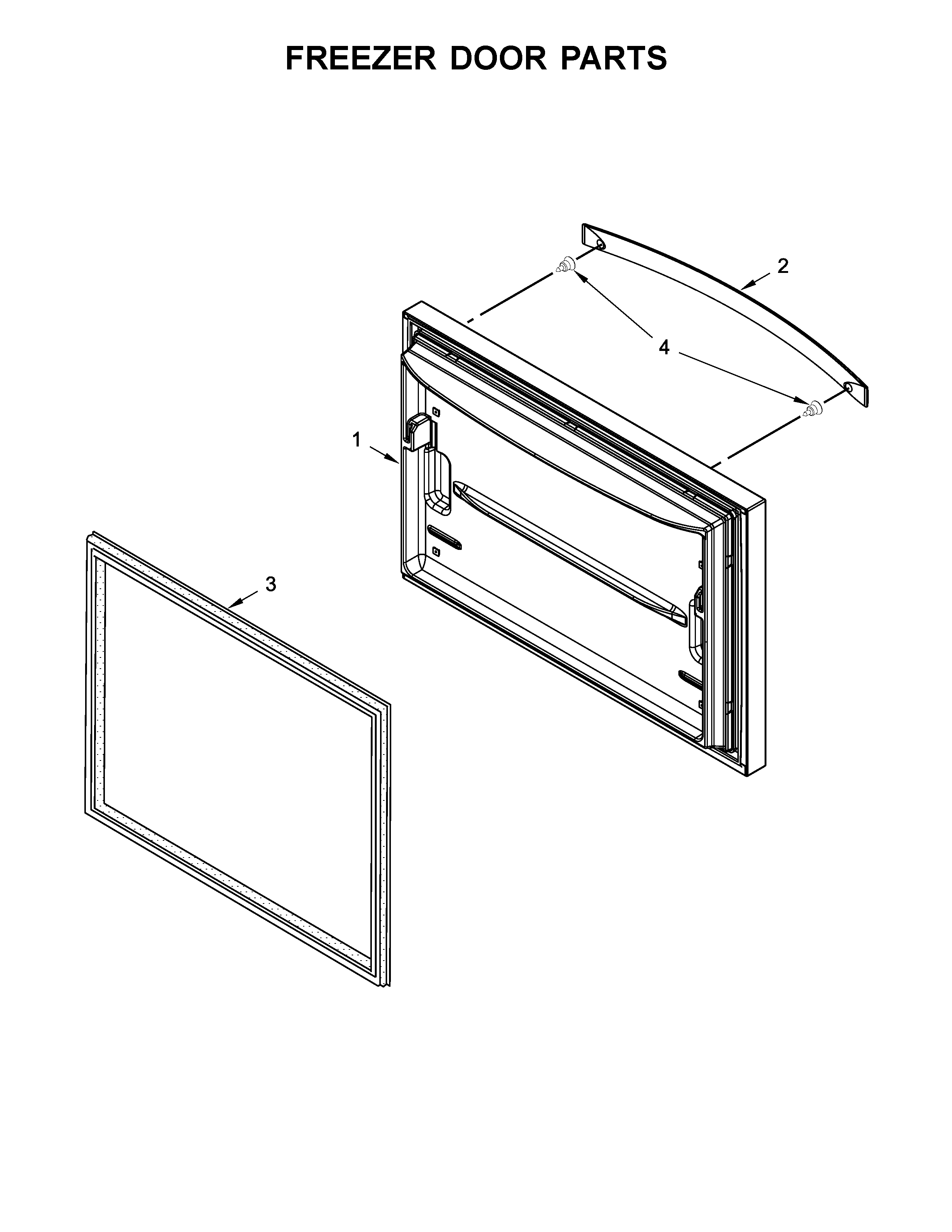 Freezer door parts