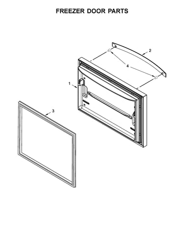 Freezer door parts