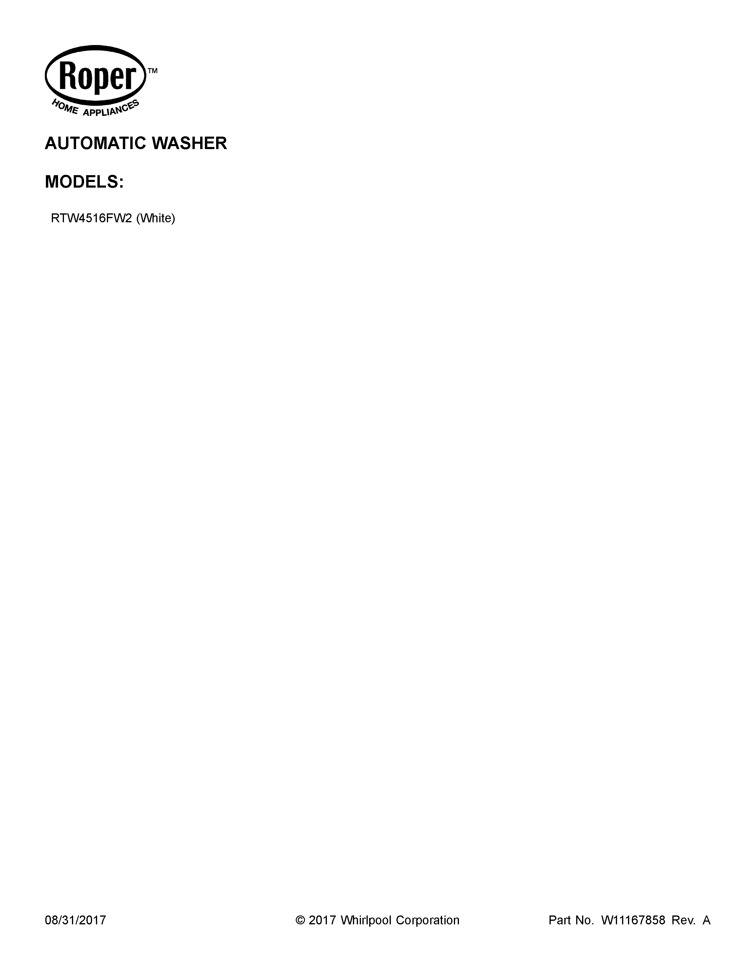 Valvola Di Aspirazione Acqua Nuova Per Lavatrici Roper RTW4516FW2 E Amana NTW4516FW