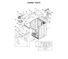 Whirlpool WGD8500DC4 cabinet parts diagram