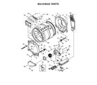 Maytag MEDB835DC4 bulkhead parts diagram