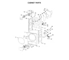Whirlpool WHD3090GW0 cabinet parts diagram