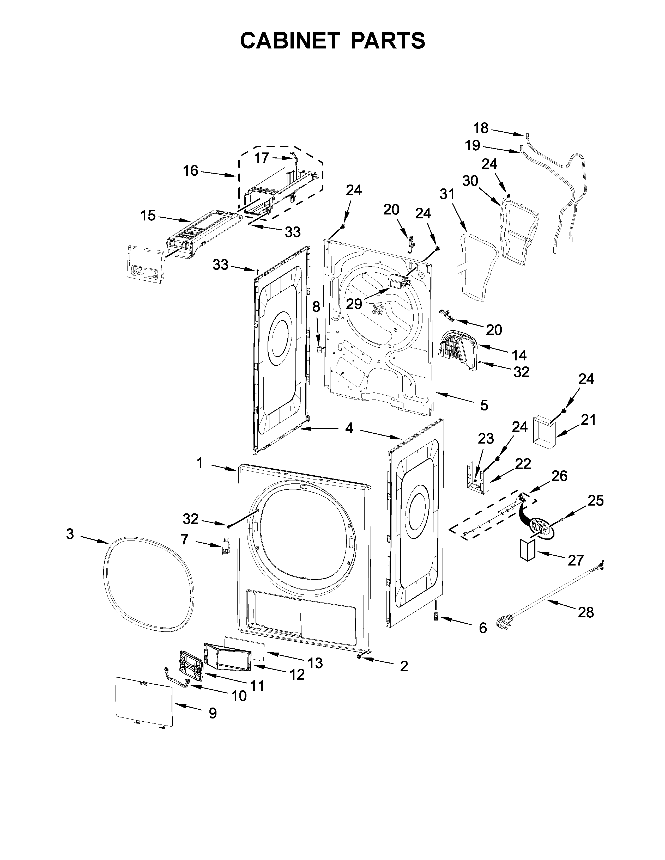Cabinet parts