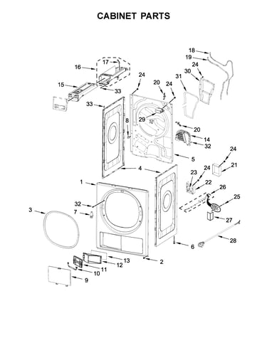 Cabinet parts