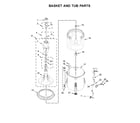 Inglis ITW4871FW2 basket and tub parts diagram