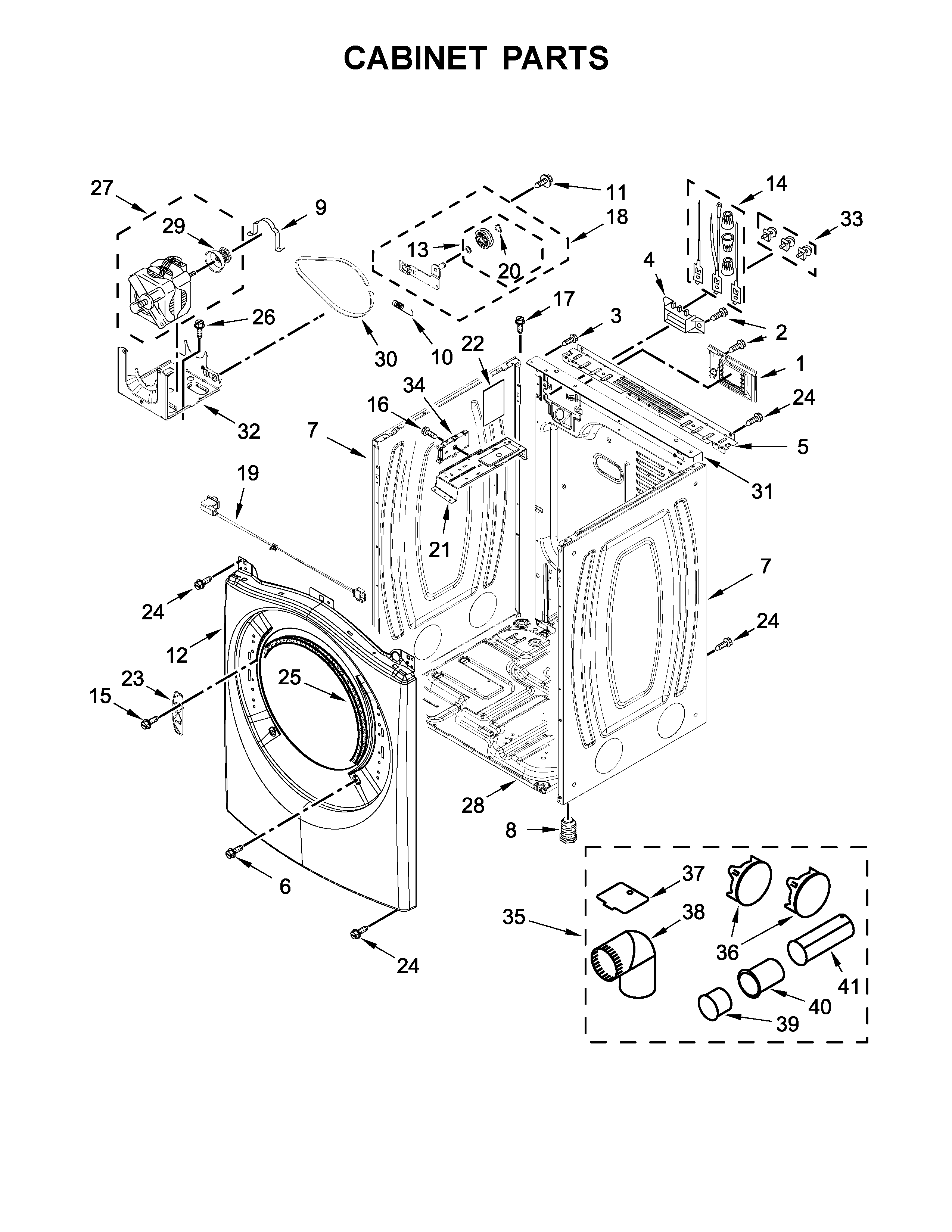 Cabinet parts