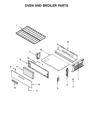 Oven and broiler parts
