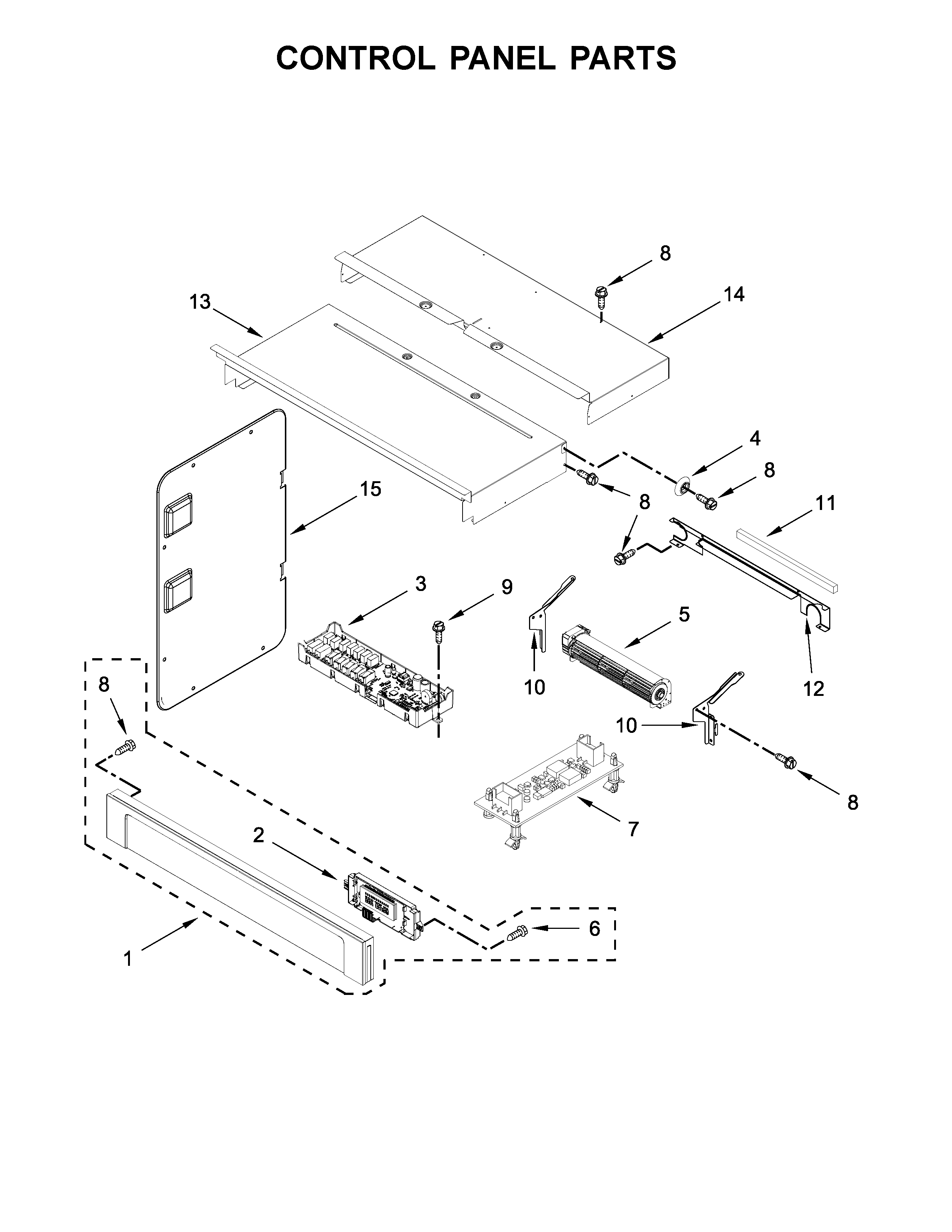 Control panel parts