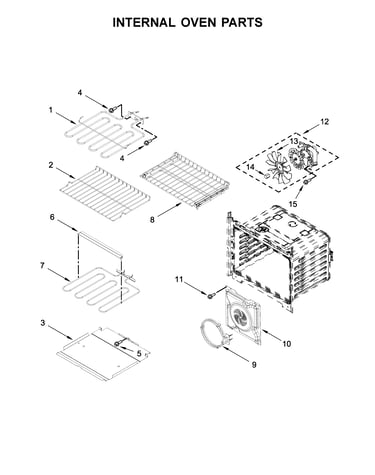 Internal oven parts