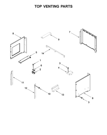 Top venting parts