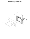 Microwave door parts