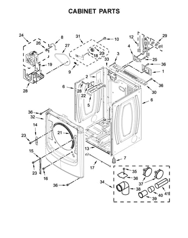 Cabinet parts