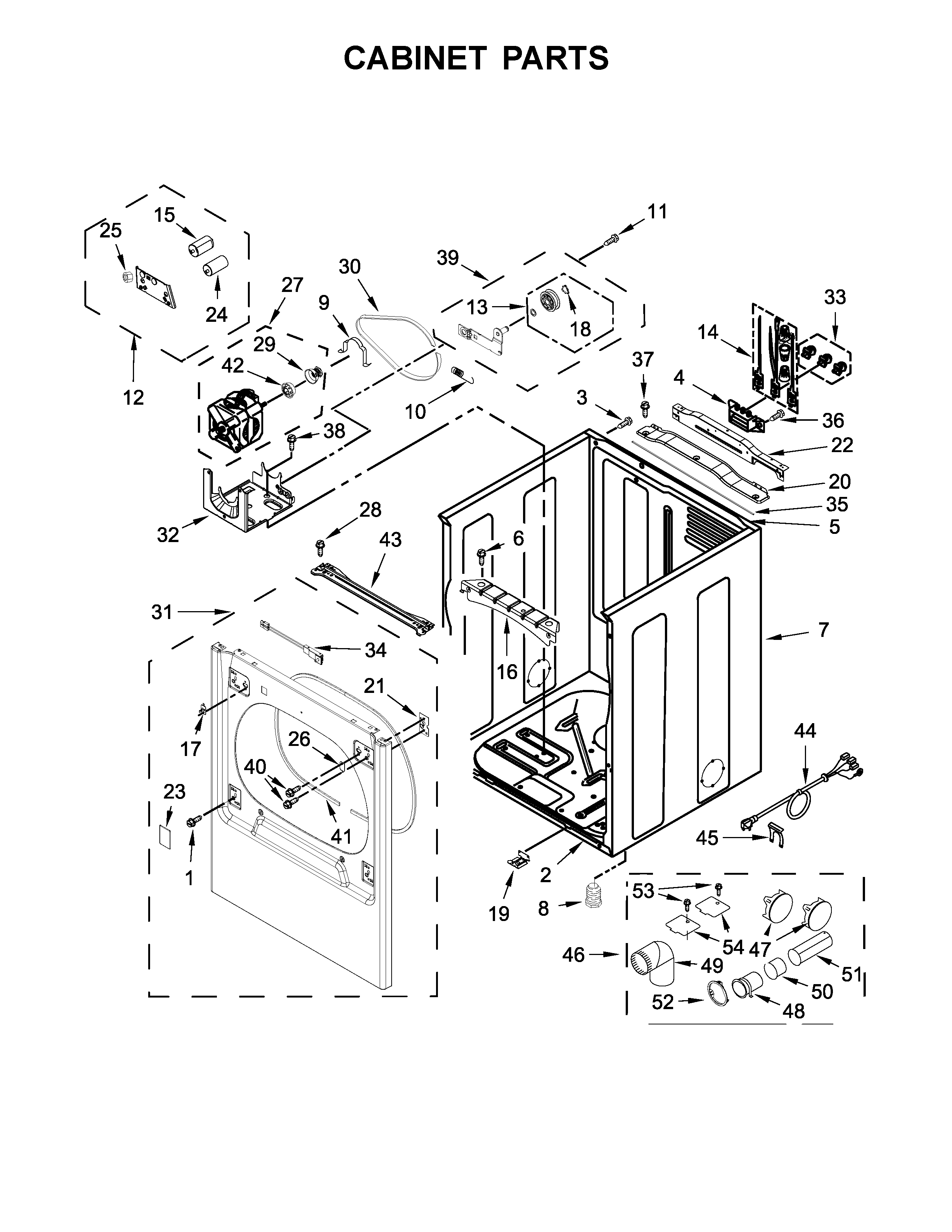 Cabinet parts