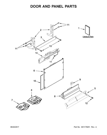 Door and panel parts