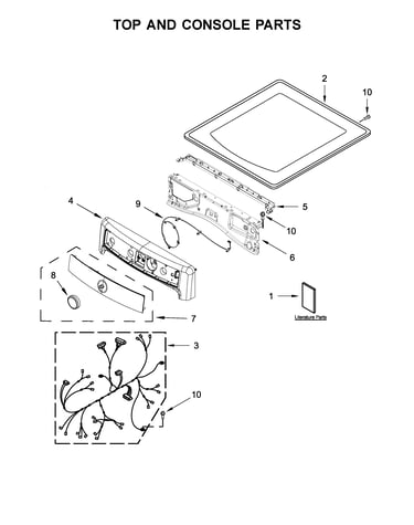 Top and console parts