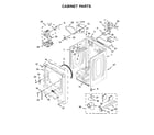 Maytag MED5500FC1 cabinet parts diagram