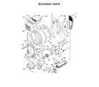 Maytag MED5500FW1 bulkhead parts diagram