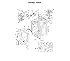 Maytag MED8200FC1 cabinet parts diagram