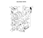 Maytag MED8200FW1 bulkhead parts diagram