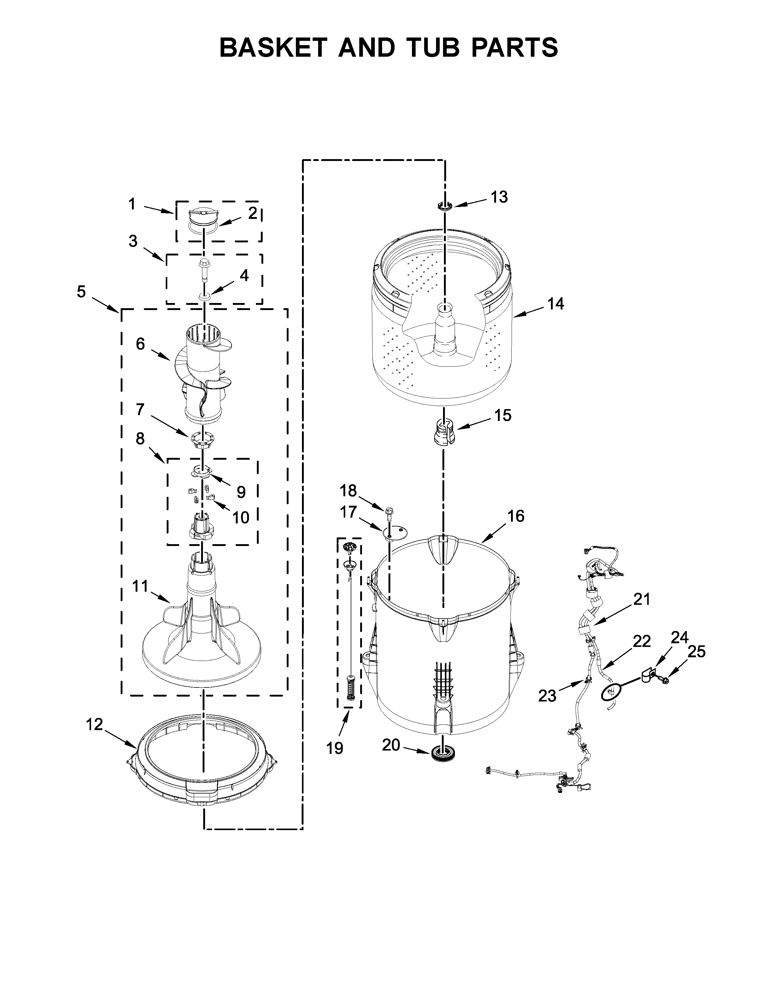 BASKET AND TUB PARTS