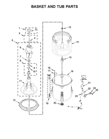 Basket and tub parts
