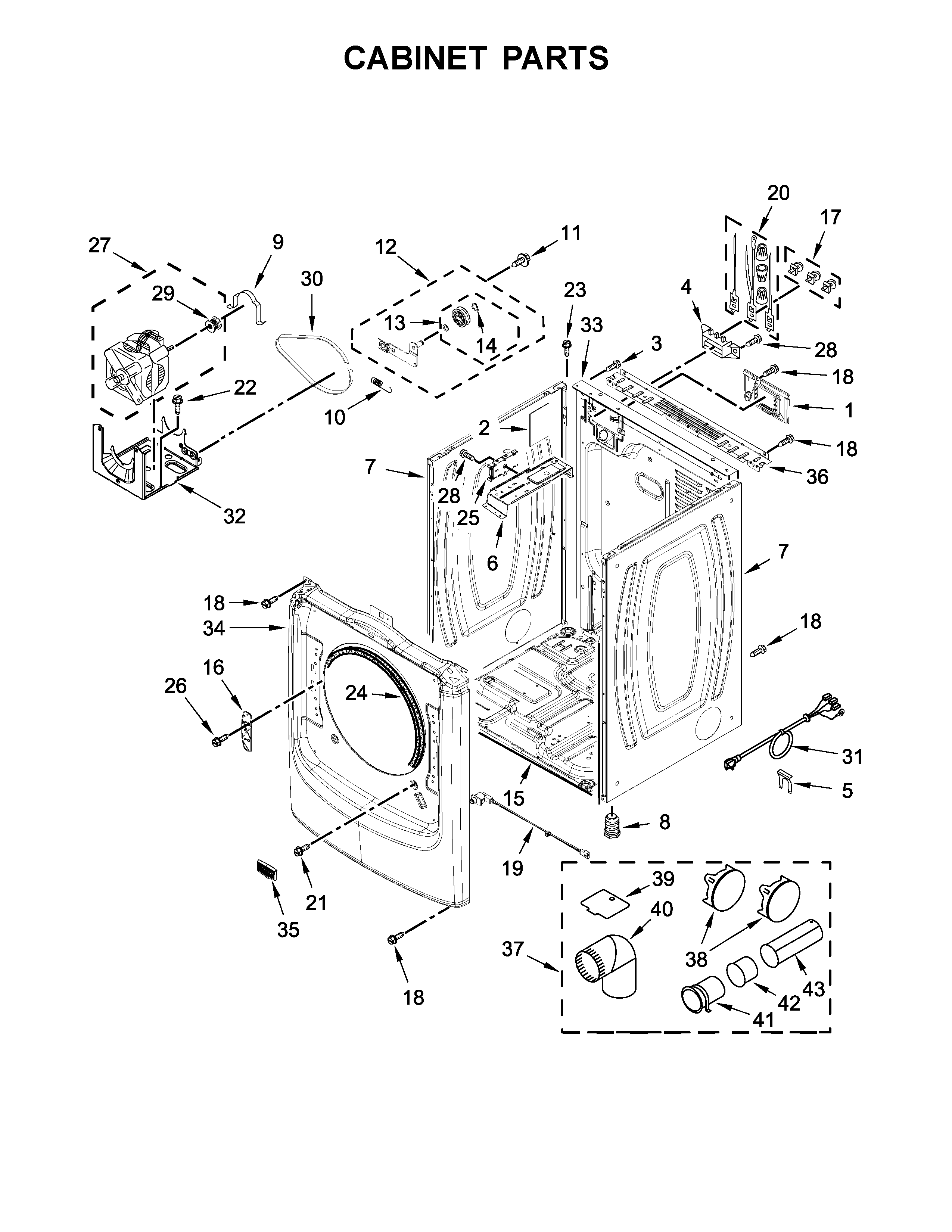 Cabinet parts