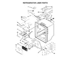 Whirlpool WRF989SDAB00 refrigerator liner parts diagram