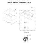 Motor and ice container parts