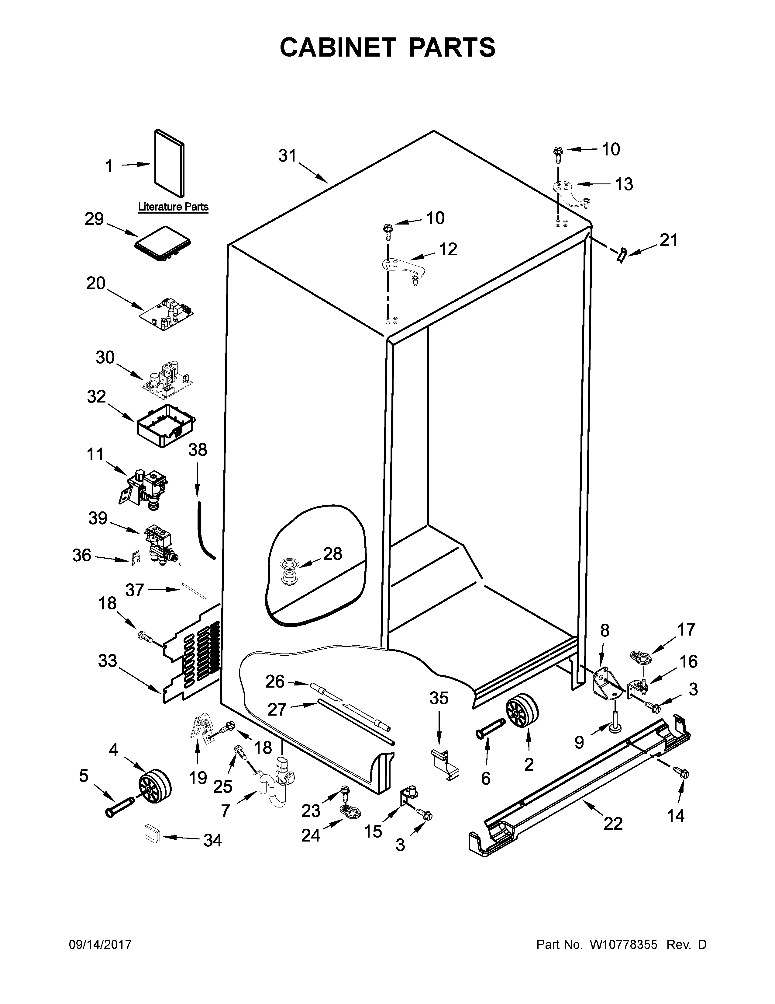 CABINET PARTS