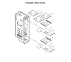 KitchenAid KRSC503ESS00 freezer liner parts diagram