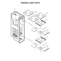 KitchenAid KRSC503ESS00 freezer liner parts diagram